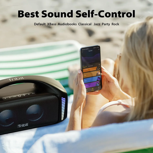Tribit portátil bluetooth alto-falante 90w stormbox explosão ao ar livre sem fio alto-falante ipx7 à prova dwaterproof água festa acampamento alto-falante 30h playtime