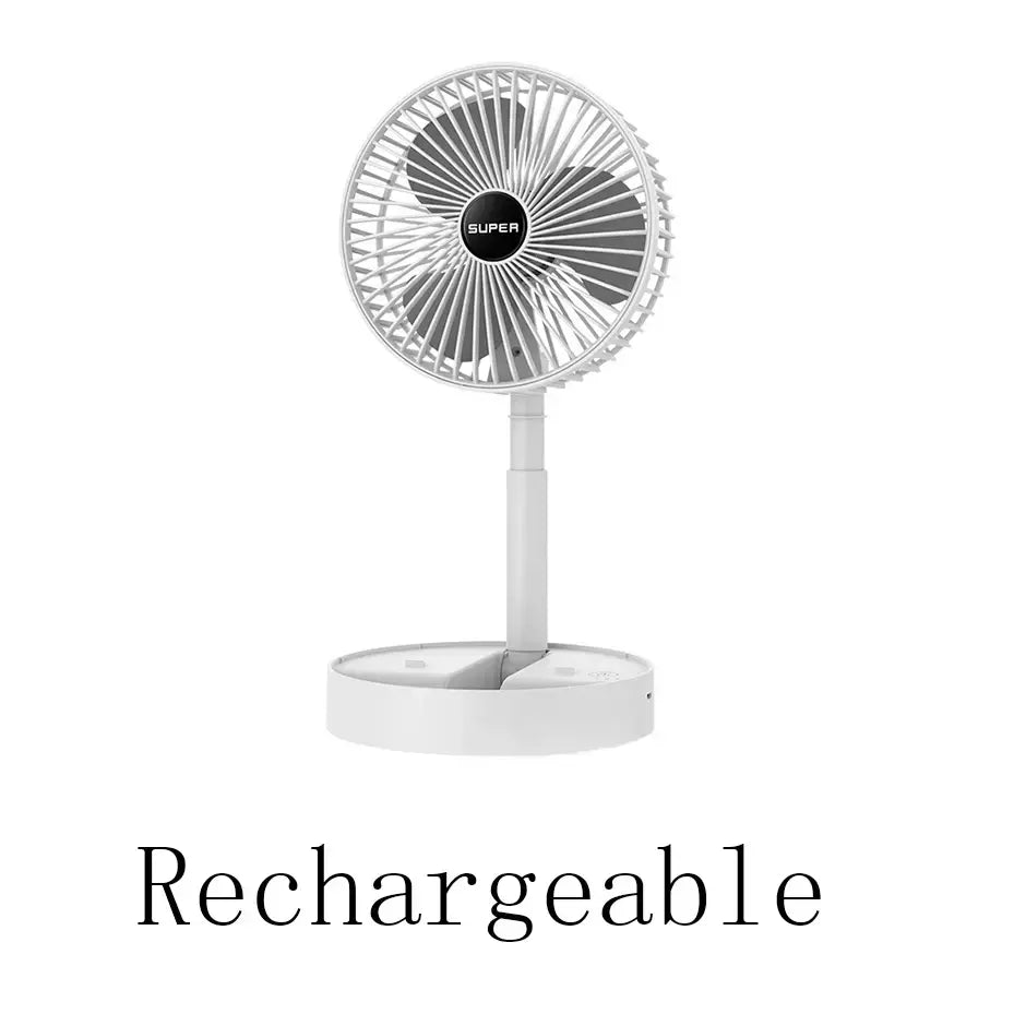 Mini ventilador elétrico portátil ajustável, Pequeno ventilador de refrigeração, Handy Desk, Casa, Escritório, Bateria de mesa, USB Recarregável