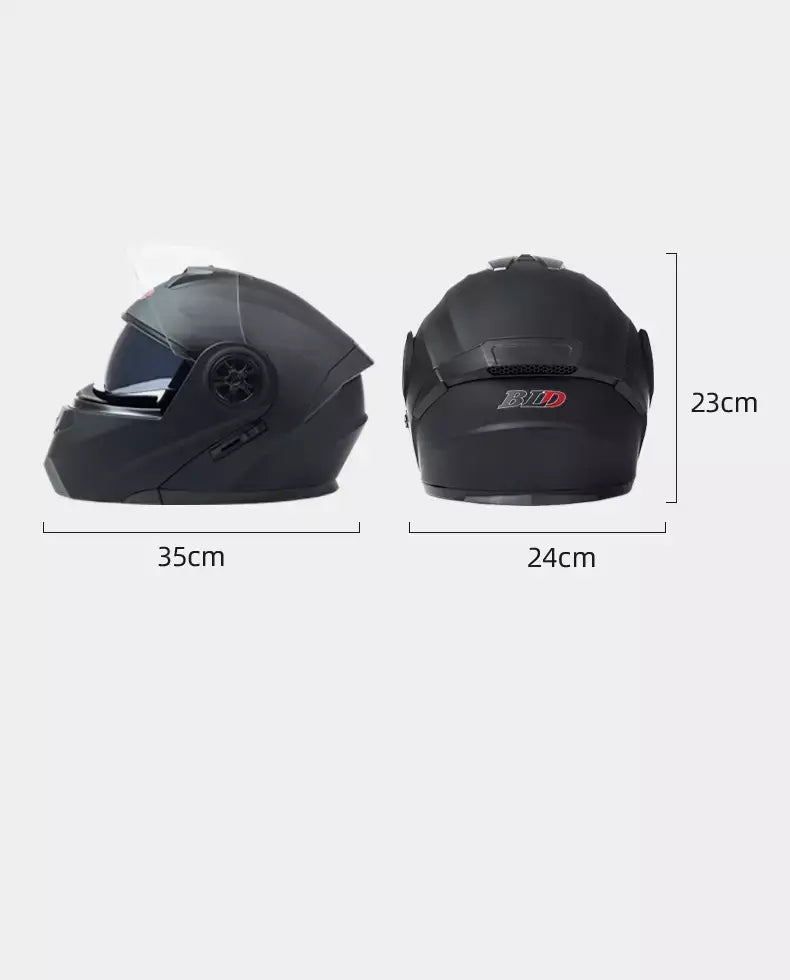 DOT Aprovado Capacete de corrida de motocicleta, lente dupla legal, cara cheia, piloto quente, modular, inverno