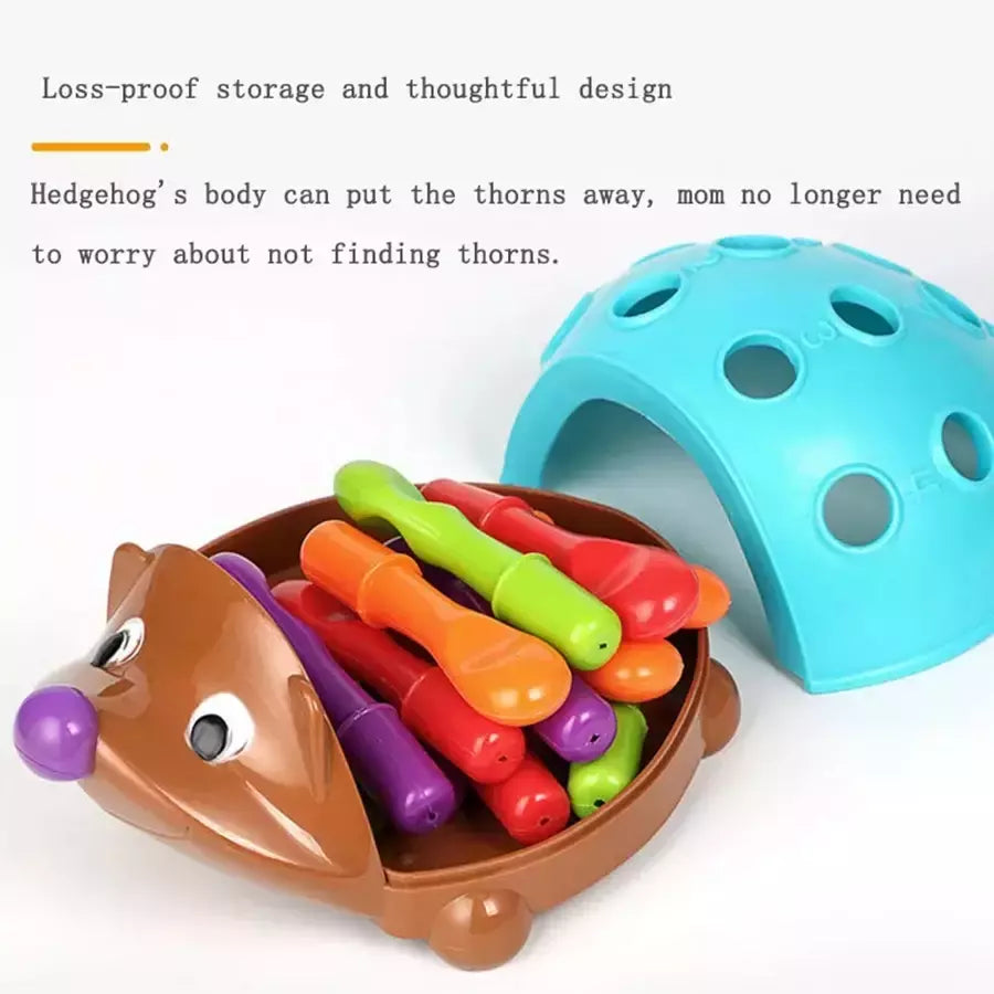 Ouriço Montessori Brinquedos para o Bebê, Treinamento de Concentração, Educação Infantil, Fine Motor e Brinquedos Sensoriais, Ortografia, Pouco
