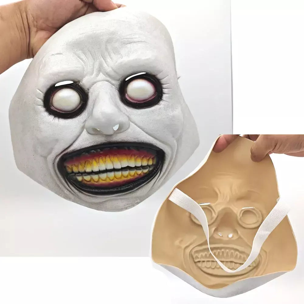 Assustador máscara de halloween demônios sorridentes máscaras faciais de terror o mal cosplay adereços festa masquerade máscara de halloween acessório de roupas