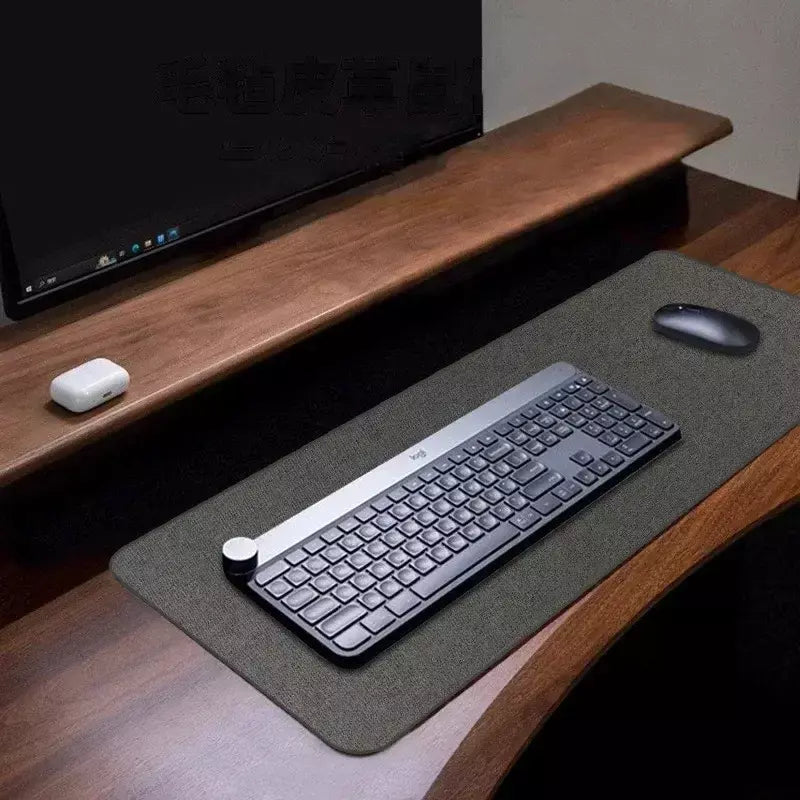 Tapete de mouse xxl de borracha de algodão e linho, mousepad grande para jogos, pc, teclado, computador