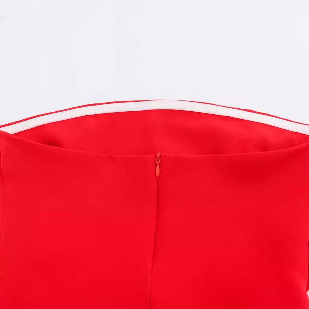 TRAF-Blusa sem mangas sem alças para mulheres, tops femininos, zíper traseiro, roupas de rua, tanque chique, moda verão, nova