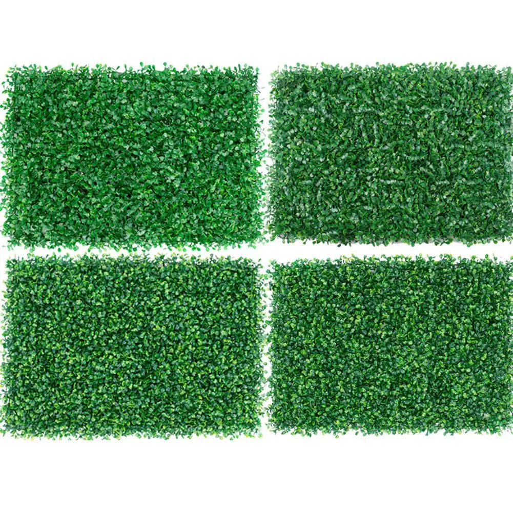 40x60cm paredes de plantas artificiais folhagem hedge grama esteira painéis de vegetação cerca decoração de casa plantas falsas jardim gramado simulado