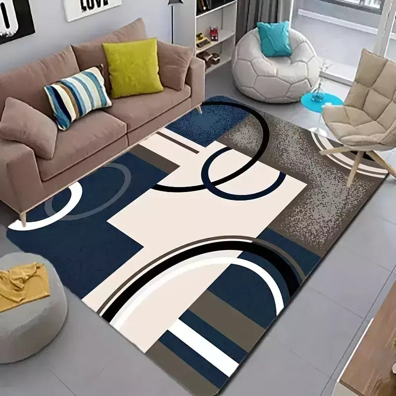 Tapete minimalista moderno para decoração de sala de estar, quarto, cabeceira, antiderrapante, sofá, mesa, área grande, tapete de entrada de boas-vindas