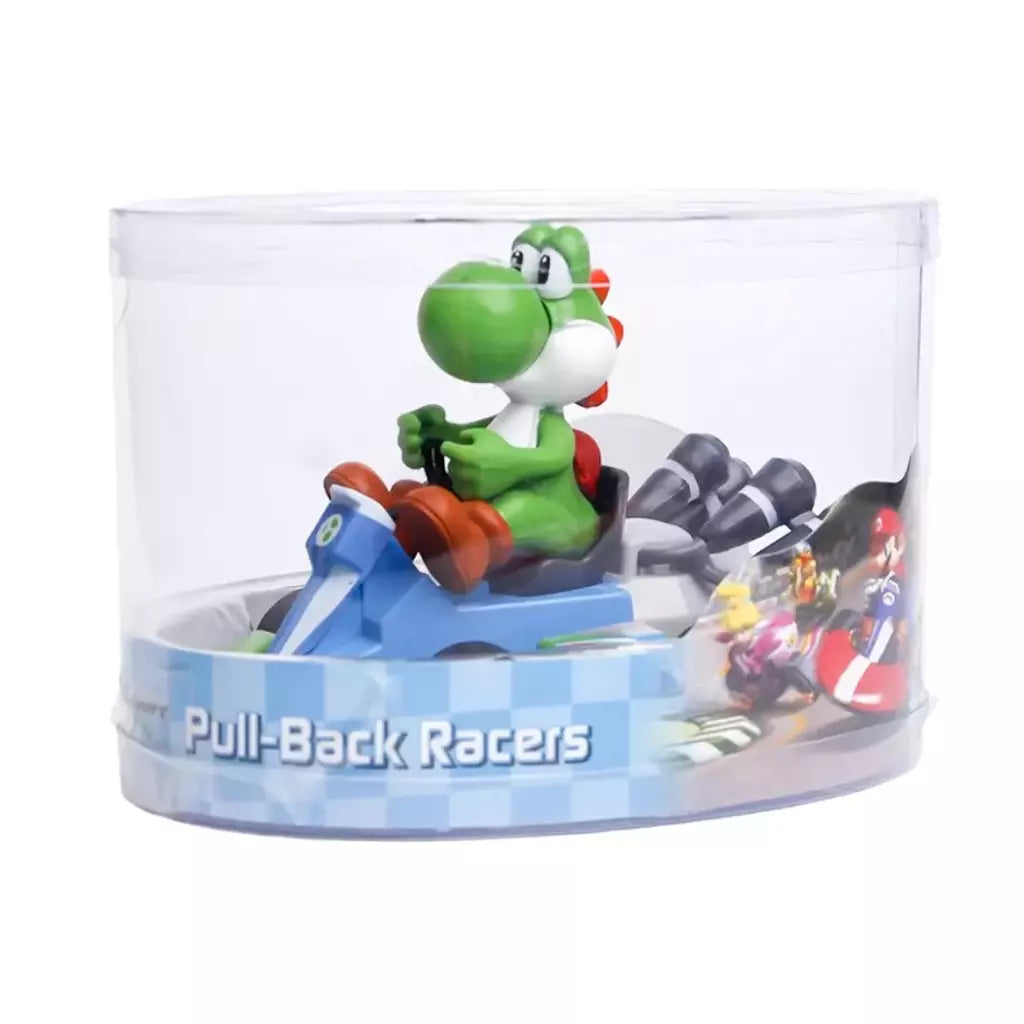 Super mario puxar para trás carro verde yoshi burro kong bowser luigi sapo princesa pêssego figura de ação juguetes anime jogo boneca