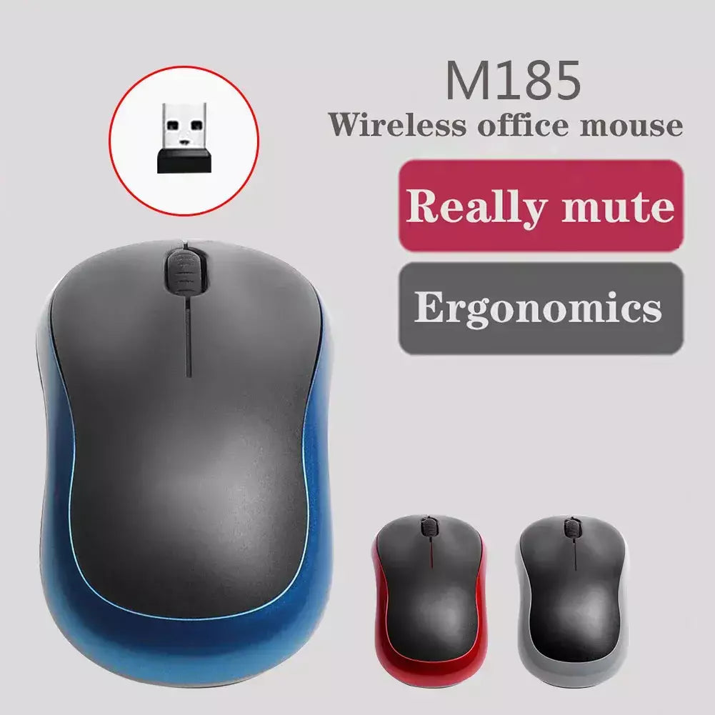 M185 mouse sem fio 2.4ghz usb 1000dpi ratos receptor usb mudo ratos de navegação óptica para mac os janela cromada 10/8/7