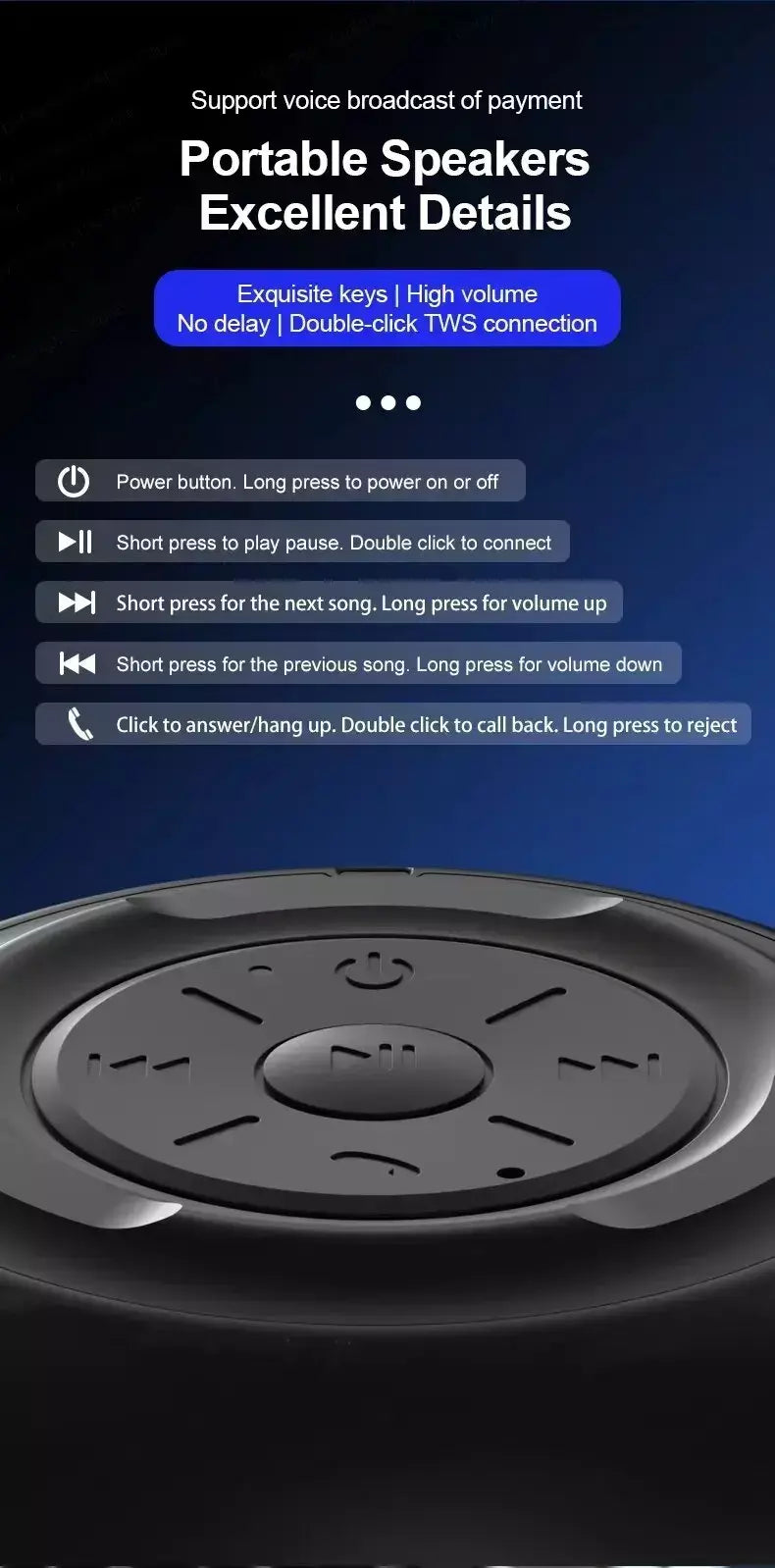 Original lenovo k3 pro bluetooth v5.0 alto-falante grande áudio com som de graves profundos ao ar livre soundbox música portátil acampamento alto-falante