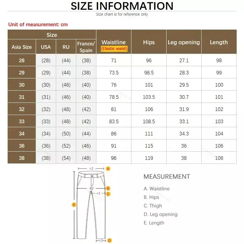 Calças casuais masculinas elásticas ultrafinas verão de secagem rápida seda gelo magro em linha reta negócios cor sólida preto cinza