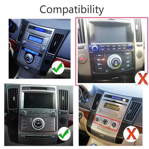 Para Hyundai Veracruz IX55 2006 - 2012 ? Rádio automotivo Android Tesla estilo 2Din receptor estéreo Autoradio reprodutor multimídia GPS Navi