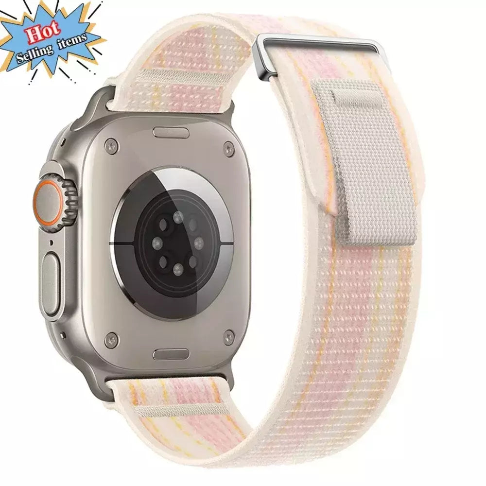 Pulseira Esportiva Trail Loop para Apple Watch, Pulseira de Nylon, Ultra 2, 49mm, Série 9, 8, 7, 45mm, 41mm, iWatch 6, 5, 4, 3, SE, 44 milímetros, 40 milímetros, 42 milímetros
