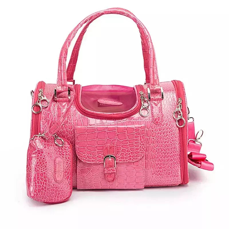 Portátil ao ar livre pet gato cão portador saco com bolsa de couro viagem pequeno cão chihuahua teddy saco de transporte bolsa