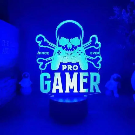 3D LED Gaming Setup Lamp, USB Powered, Bedroom Night Lights das crianças, Iluminação interior, Iluminação Presentes, Sala de jogos