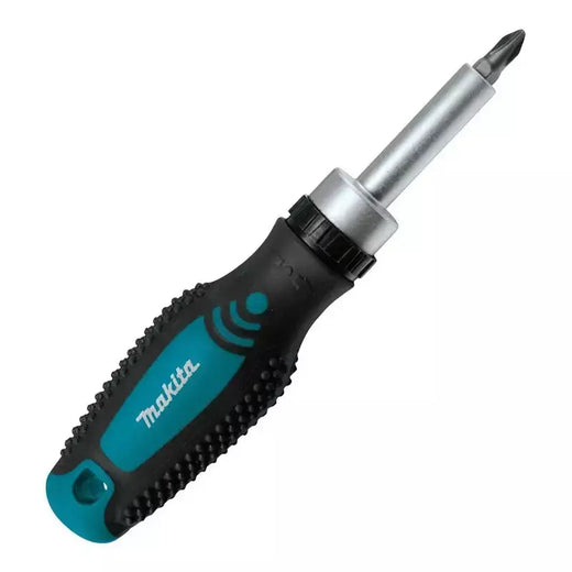 Makita D-58833 catraca chave de fenda magnética bit substituível positivo negativo antiderrapante multifuncional fácil transportar ferramentas manuais