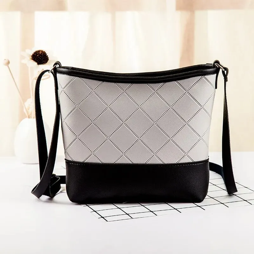 Bolsa de ombro única padrão floral para mulheres, Bolsa de balde pequena, Superfície macia, Material PU, Bolsa Crossbody elegante para senhoras