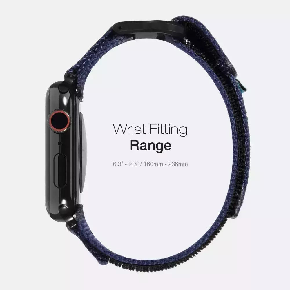 Banda de tecido de nylon para Apple Watch, compatível com as séries 9, 8, 7, 6, 5, 4, SE, Ultra2, 3, projetada para caber, 49mm, 42mm, 44 milímetros, 45 milímetros, 38 milímetros, 40 milímetros, 41 milímetros