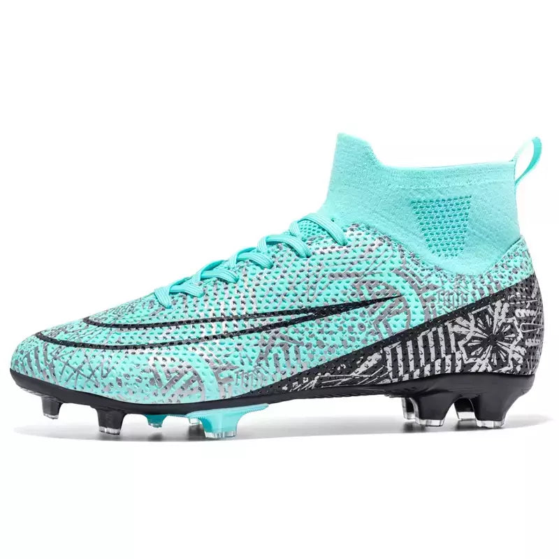 Sapatos de futebol masculinos macios tf/fg botas de futebol respirável antiderrapante tênis de treinamento de grama chuteiras ao ar livre calçados esportivos de alta qualidade