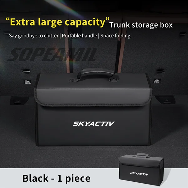 Caixa organizadora de porta-malas de carro, caixa traseira, armazenamento de arrumação, para mazda 3 6 skyactiv atenza cx30 cx60 cx70 cx3 cx5 cx9 mx5 bt50 bl