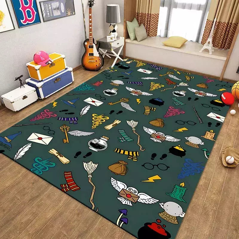 Tapete Padrão De Chapéu De Mágico De Harry Tapete, Capacho Criativo, Decoração De Casa, Filmes de magia, Sala De Estar, Tapete Do Banheiro, Quarto