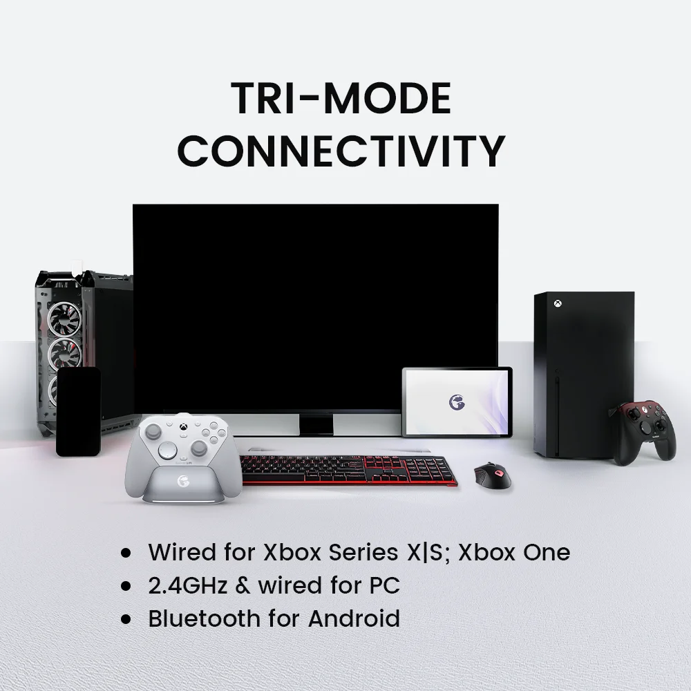 GameSir G7 Pro Xbox Gaming Controller Gamepad com fio para Xbox Series X | S, Xbox One X | S, Steam, PC, Android com base de carregamento