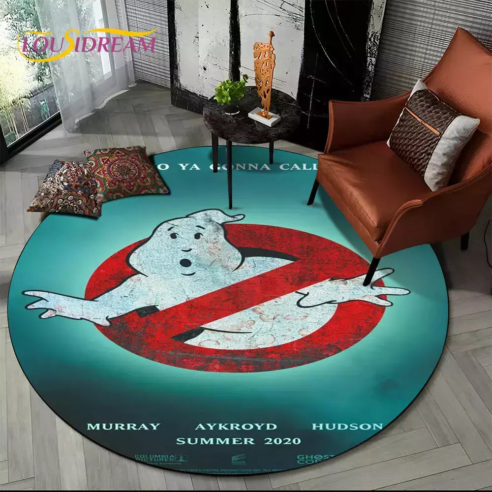 Cartoon G-Ghostbusters filme tapete de área redonda, tapete tapete círculo par