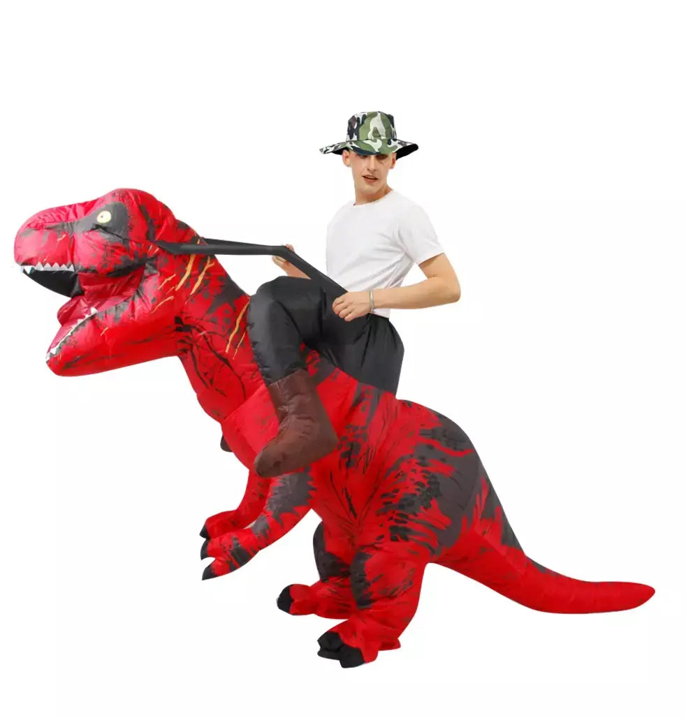 Traje inflável do dinossauro para homens e mulheres, anime do Purim, fantasia, mascote, Natal, dia das bruxas, cosplay, trajes, vestido, T-rex, adulto