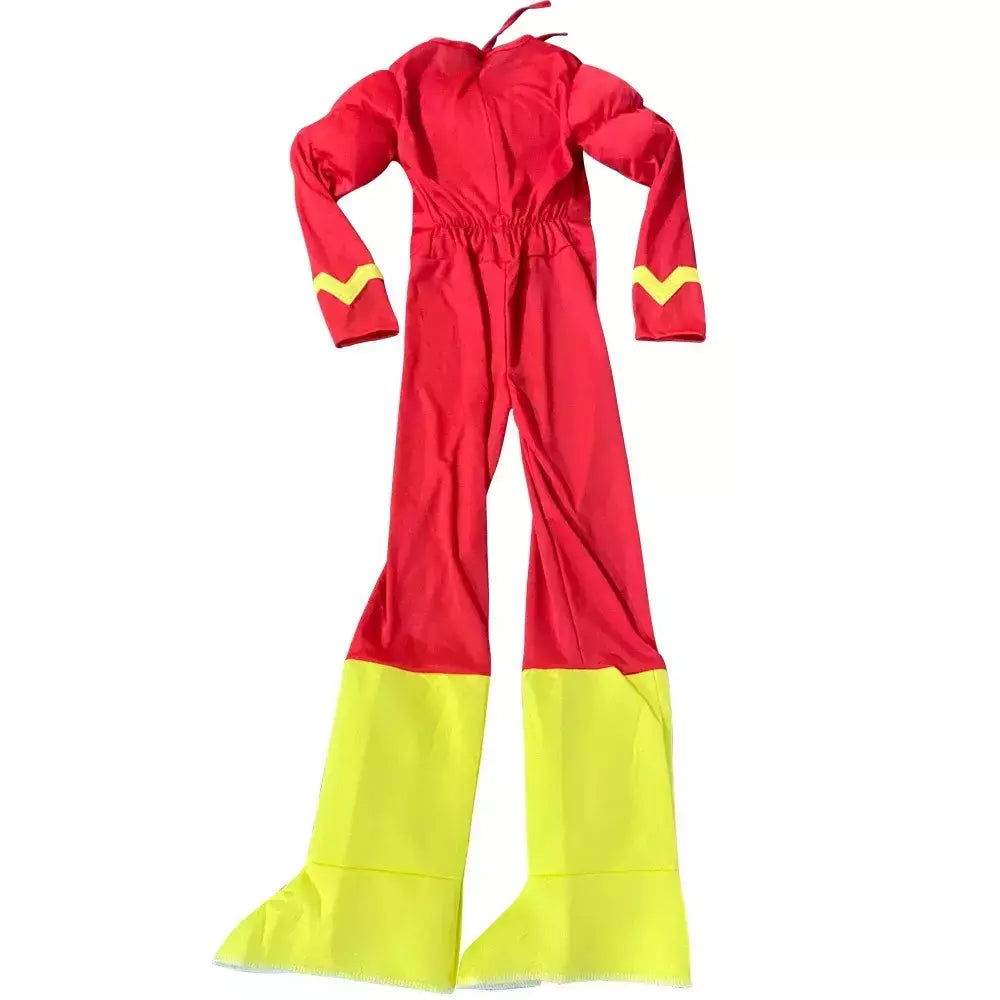 Halloween conjunto de super-heróis flash músculo fantasia vestido unisex fantasia carnaval festa cosplay trajes fantasia vestido chapelaria máscara conjuntos