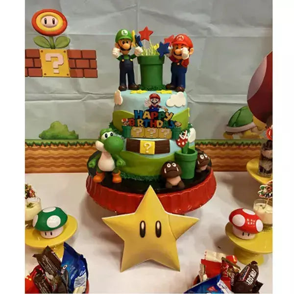 Super mario bros boneca yoshi pêssego princesa sapo figura de ação brinquedos mario luigi crianças presente aniversário natal decoração do bolo modelo