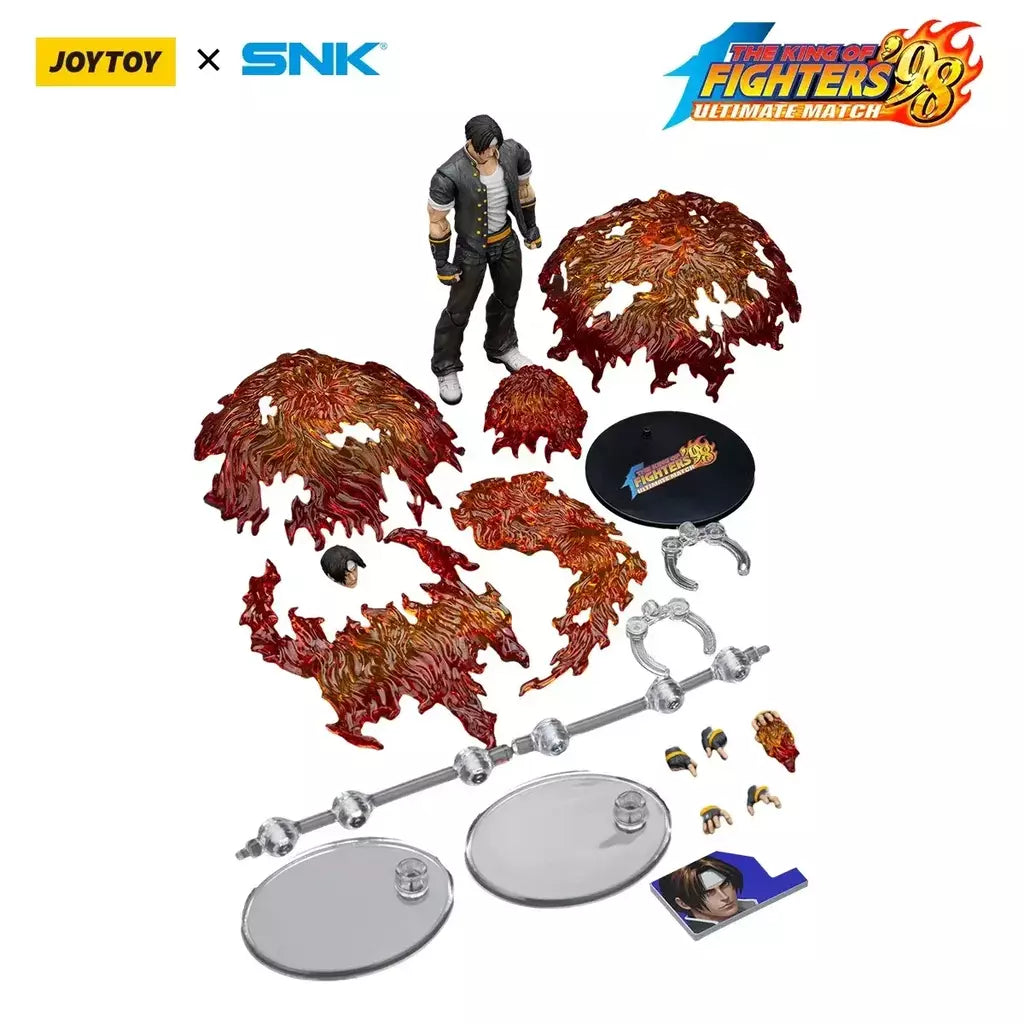 Joyotoy original rei dos lutadores 98um figura de ação kof 98um ikari guerreiros equipe herói 1/18 jogo estatueta modelo brinquedos personalizados