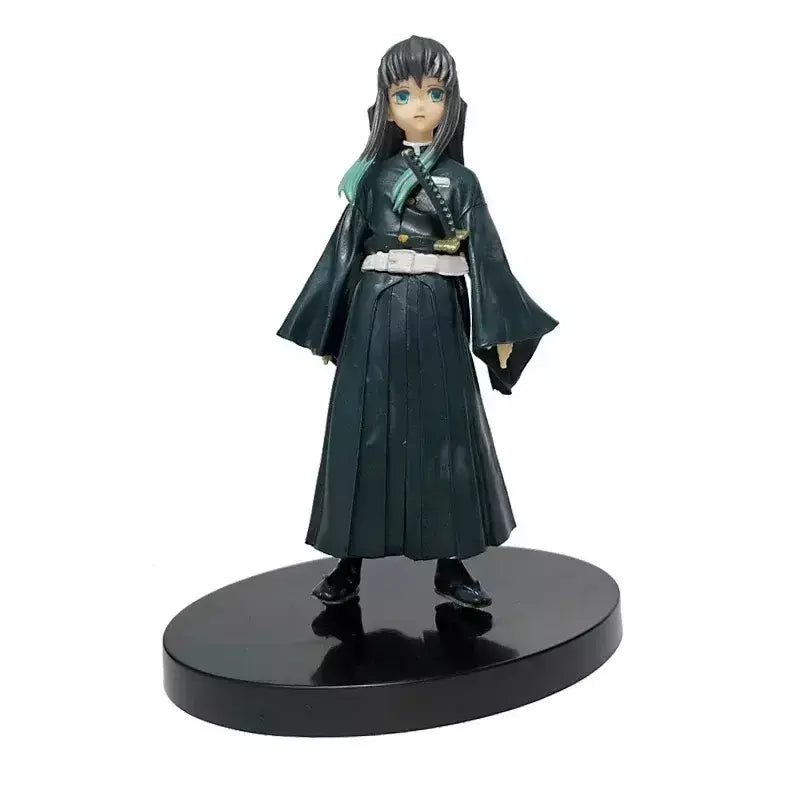 Anime figura demônio slayer figuras kimetsu não yaiba boneca tanjiro nezuko zenitsu estatueta inosuke guerreiro figura de ação modelo brinquedos