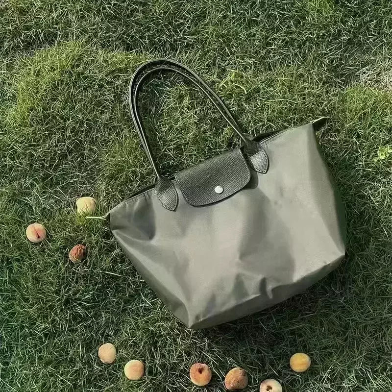 Bolsa De Ombro De Nylon Com Grande Capacidade, Bolsa Clássica, Sacos De Designer Dobráveis, Tote Casual, De Alta Qualidade, Moda