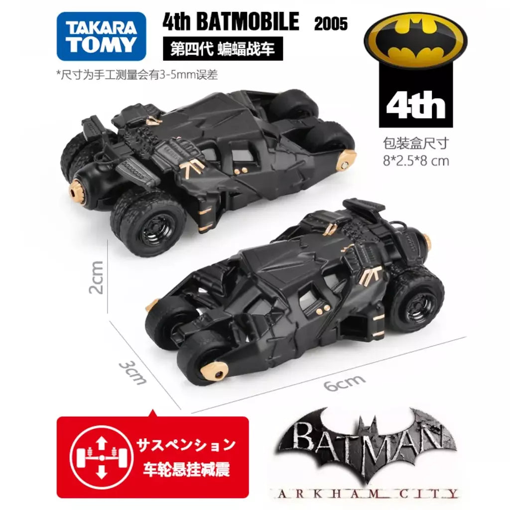 Takara tomica tomica escala batman modelo de carro batmobile pod bicicleta natal presente do dia das bruxas crianças quarto decoração brinquedos para o bebê meninos meninas