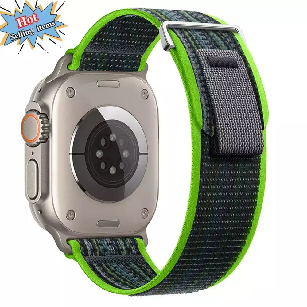 Pulseira Esportiva Trail Loop para Apple Watch, Pulseira de Nylon, Ultra 2, 49mm, Série 9, 8, 7, 45mm, 41mm, iWatch 6, 5, 4, 3, SE, 44 milímetros, 40 milímetros, 42 milímetros