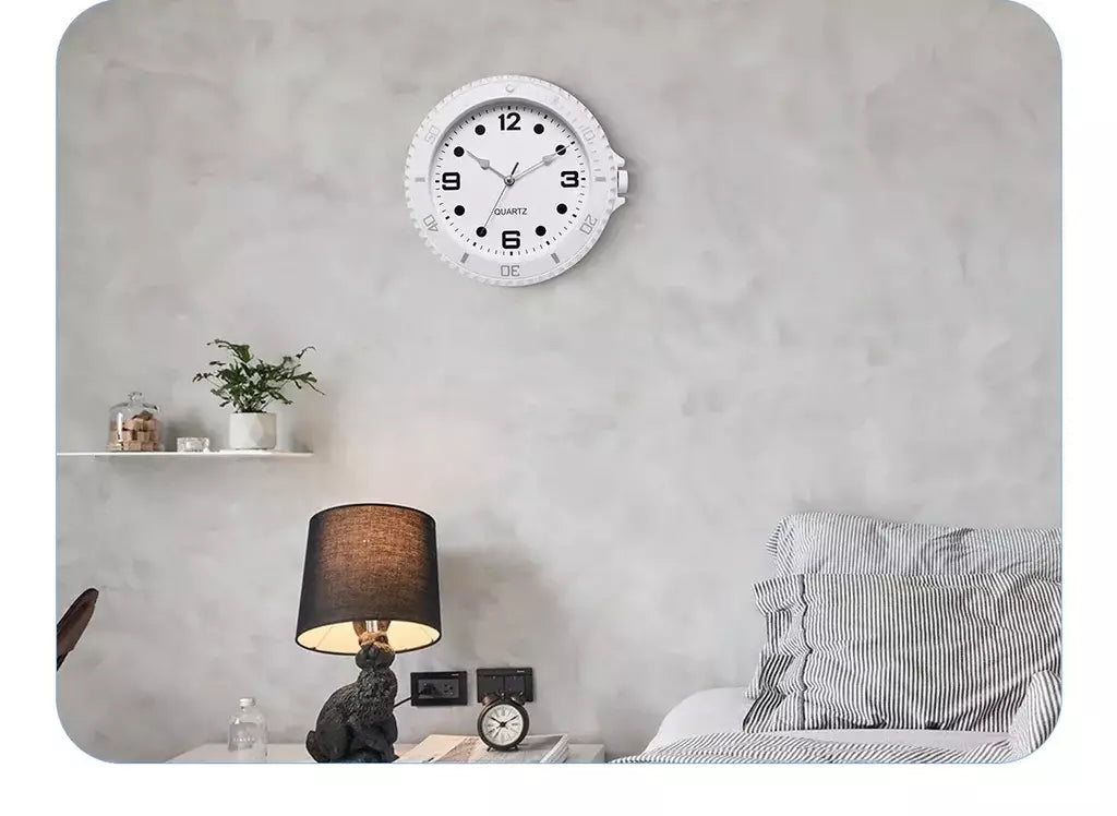 Relógio de parede de papel design moderno silencioso agulha de quartzo relógios de parede de luxo varredura silenciosa segunda casa criativo água fantasma relógio de parede
