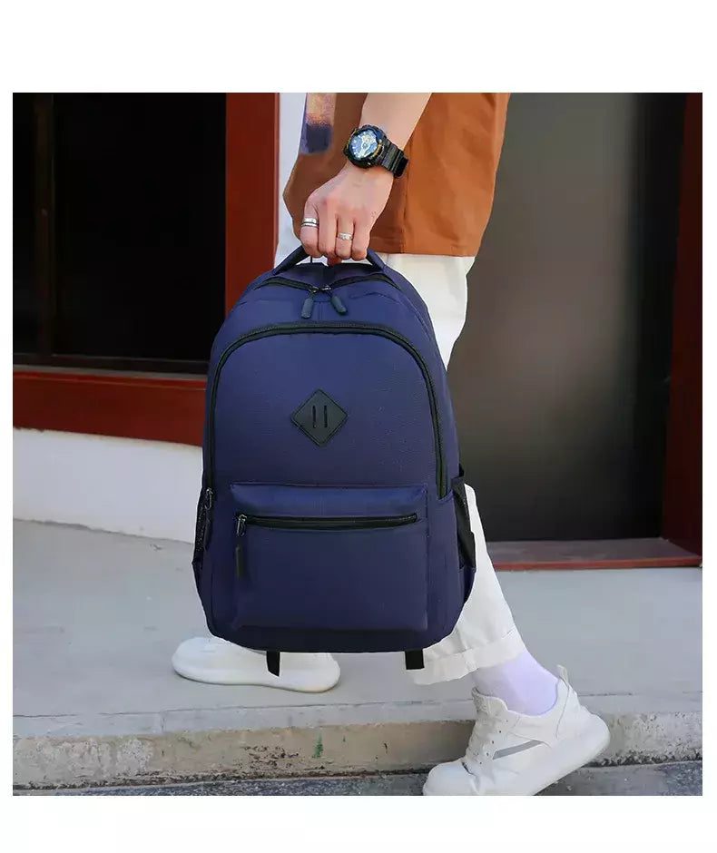 Mochila de carregamento USB impermeável para homens, sacos traseiros do escritório do negócio, mochila para laptop casual, mochilas escolares masculinas, 15,6";;VERDADEIRO;;"CINZA