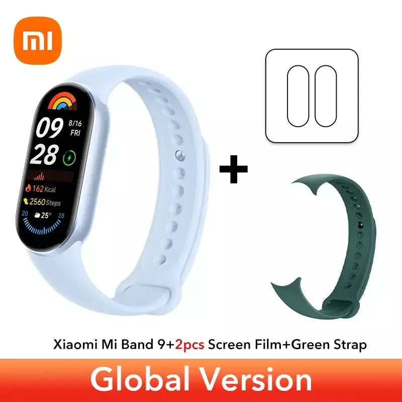 Versão global xiaomi banda inteligente 9 1.62 display amoled spo2 monitoramento 21 dias de vida útil da bateria mais de 150 modos esportivos smartband