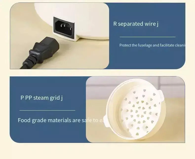Panela elétrica de arroz multifuncional, 1,8l, pan de aquecimento, macarrão, ovos, sopa, vaporizador, antiaderente, eletrodoméstico