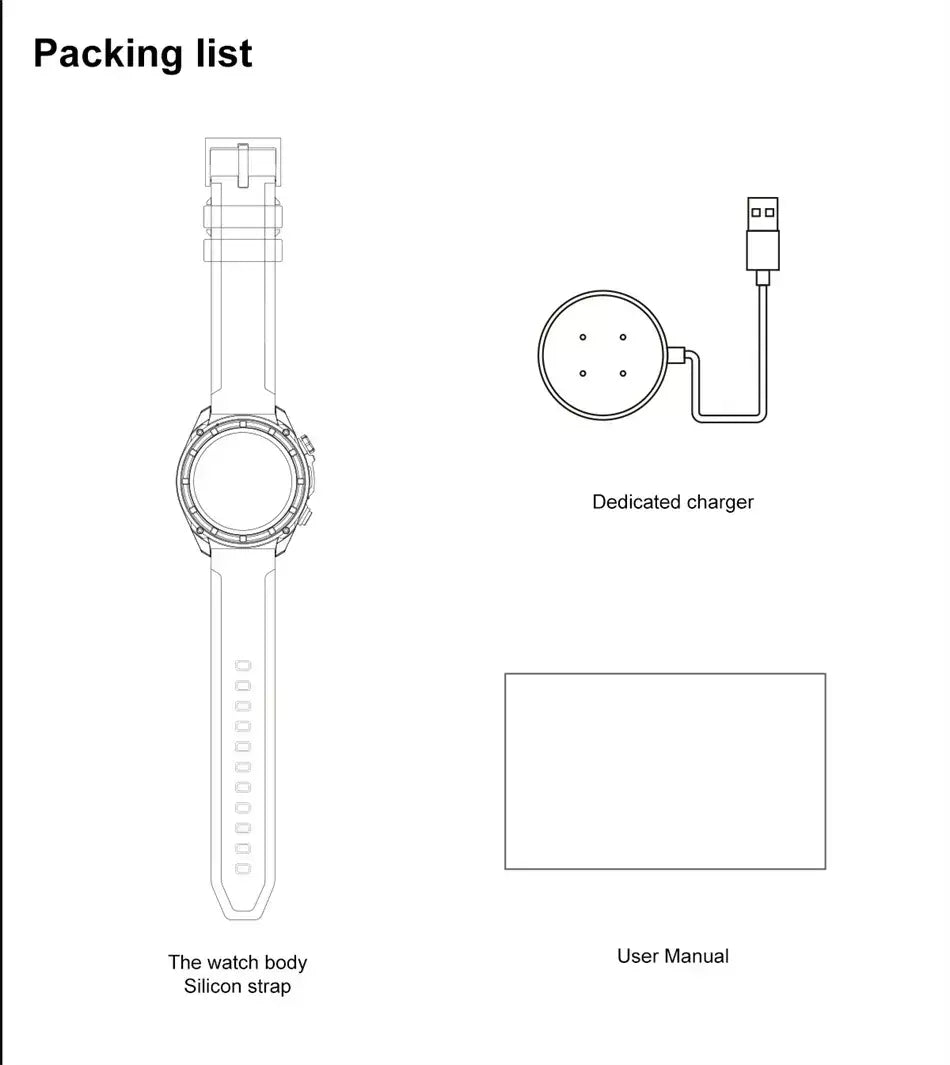 Xiaomi gps relógio inteligente com mapas offline 4gb de memória player vídeo militar esportes smartwatch masculino 30m natação à prova dwaterproof água amoled