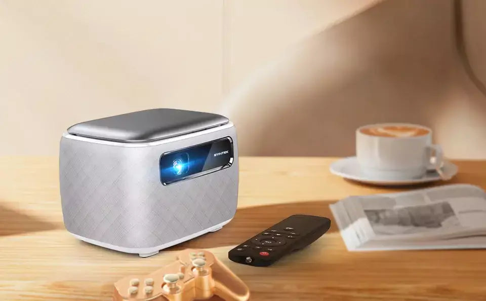 BYINTEK R20 Max Mini Projetor 4K DLP Smart WiFi Android 11.0 LED 1080P Projetores de home theater ao ar livre com bateria de 15600mAh