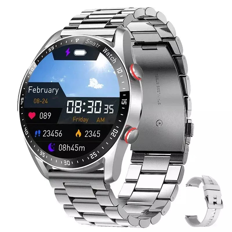 Xiaomi ecg + ppg chamada relógio inteligente masculino laser saúde pressão arterial fitnes esportes relógios à prova dwaterproof água smartwatch + caixa