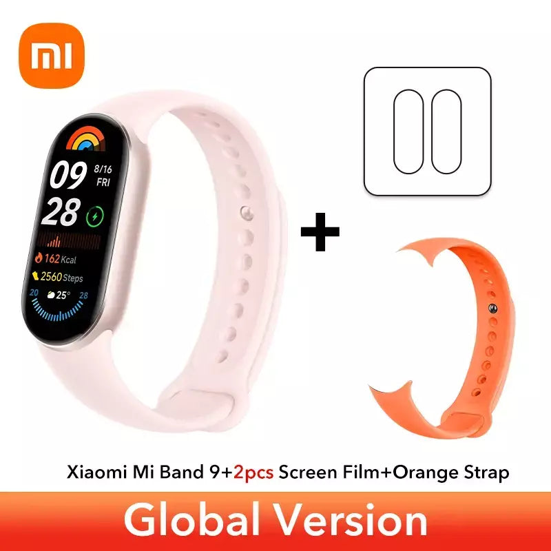 Versão global xiaomi banda inteligente 9 1.62 display amoled spo2 monitoramento 21 dias de vida útil da bateria mais de 150 modos esportivos smartband