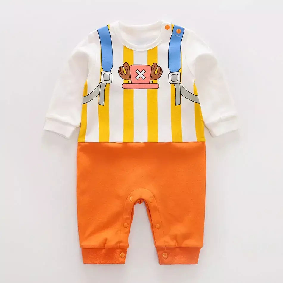 Bebê menina menino traje anime roupas recém-nascidos macacão infantil luffy akatsuki vegeta cosplay macacão da criança traje de halloween 0-18m