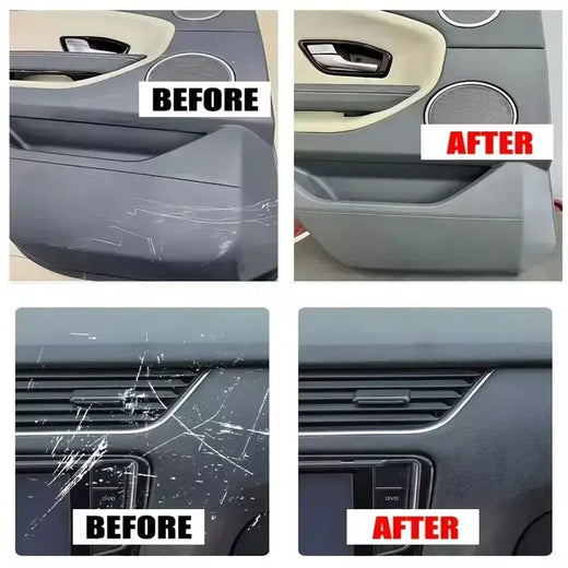 Cera para reparo de arranhões interiores do carro - revestimento de renovação interior de plástico, kit de remoção de arranhões para reparo de painel e painel do carro