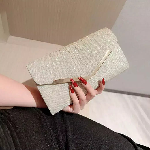 Saco De Noite De Ouro e Prata, Bolsa De Festa De Cadeia De Luxo, Casamento