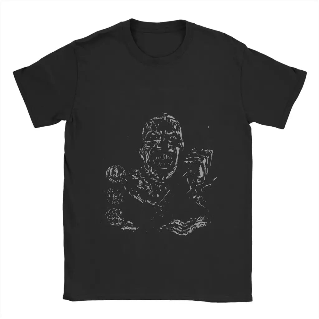 2025 engraçado terrível palhaço filme de terror camiseta para homens crewneck puro verão t camisas manga curta camiseta plus size roupas