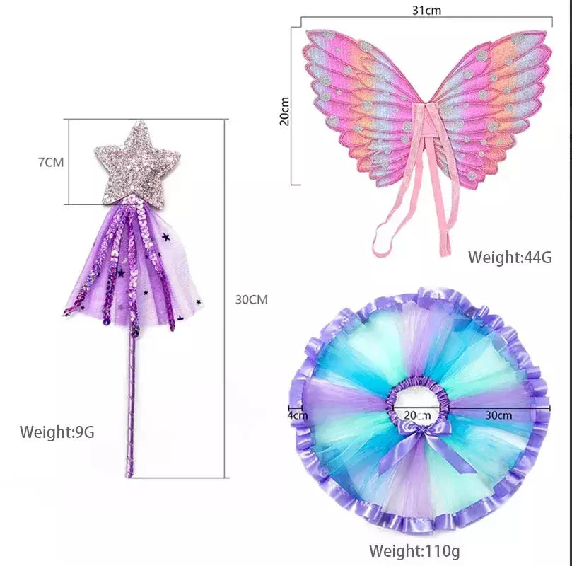Saia tutu meninas asa verão menina princesa mini pettiskirt festa dança arco-íris tule saias coloridas halloween cosplay roupas