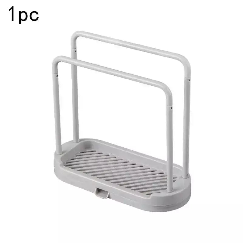 Suporte de drenagem de pano de cozinha acessórios de cozinha pia prateleira de drenagem cesta de armazenamento de drenagem para esponja pano bola de arame