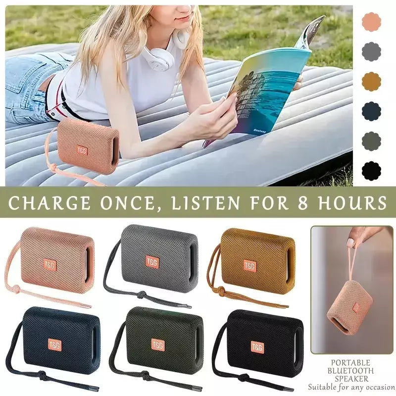 Alto-falante bluetooth tg313 mini amplificador portátil ao ar livre à prova dwaterproof água baixo alta fidelidade caixa de alto-falante luz led suporte cartão tf rádio fm