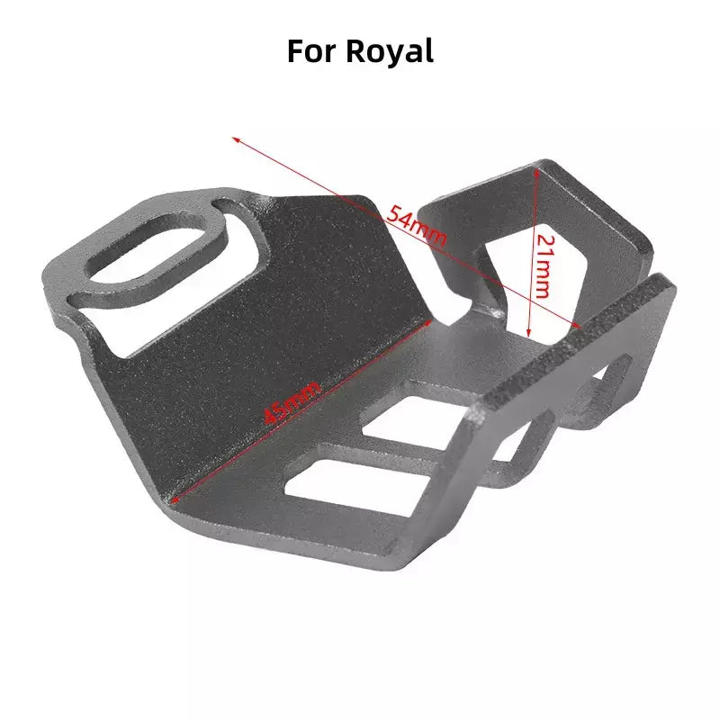 Rear Brake Pump Fluid Reservoir, Guard Tank Cover, Cap Proteção, Royal Enfield Interceptor 650, CNC, Acessórios para motocicletas