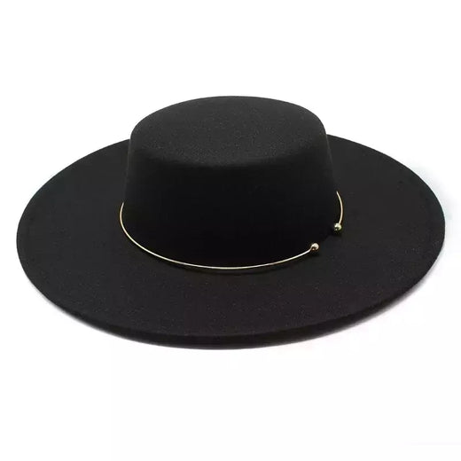 Chapéu liso de feltro de lã masculino e feminino, elegante chapéu grosso na moda, 4 estações, nova moda 10cm, unissex